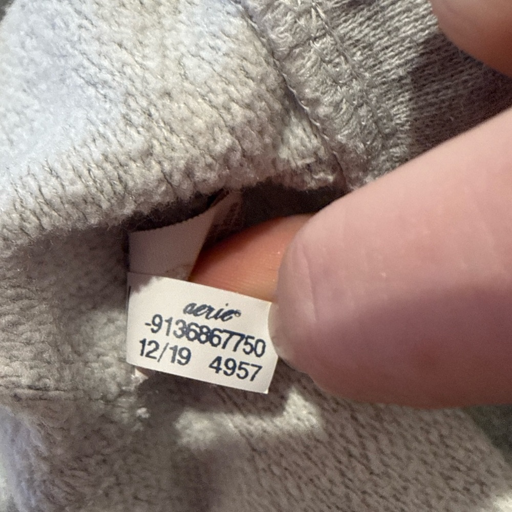 Excellent condition Aerie Ultra-Soft Cotton Jogger Sweatpants Gray Women’s XS - Picture 5 of 6